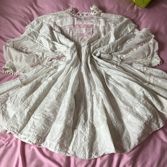 Free People White Cotton Flowy Dress Coverup - Picture 5 of 5